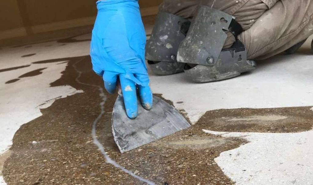 concrete crack repair is part of coating process