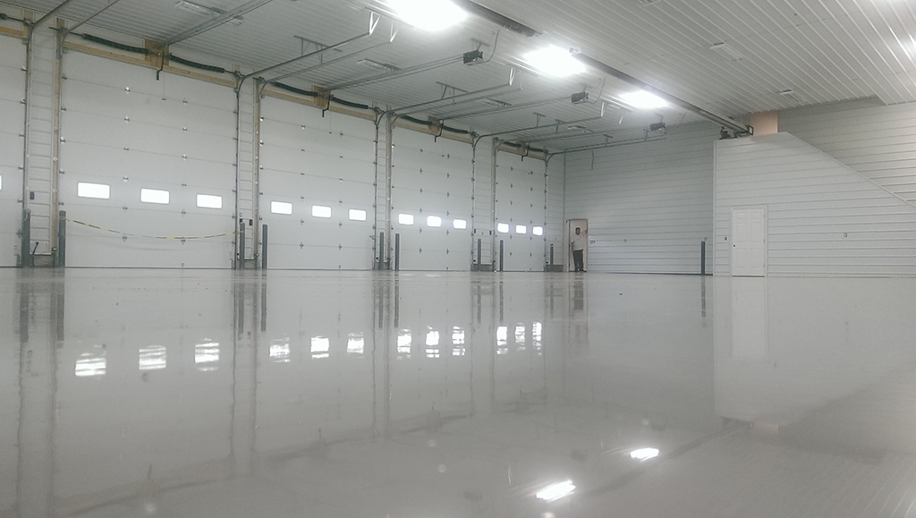 solid color epoxy floor