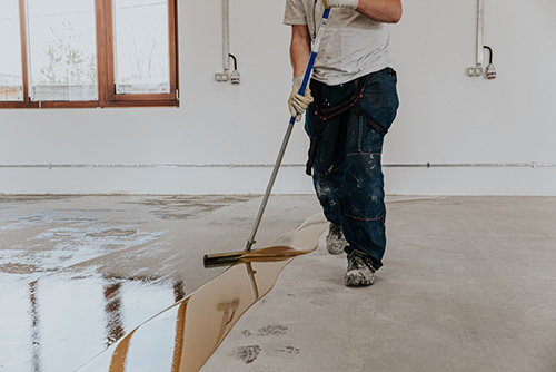 diy concrete floor instalation