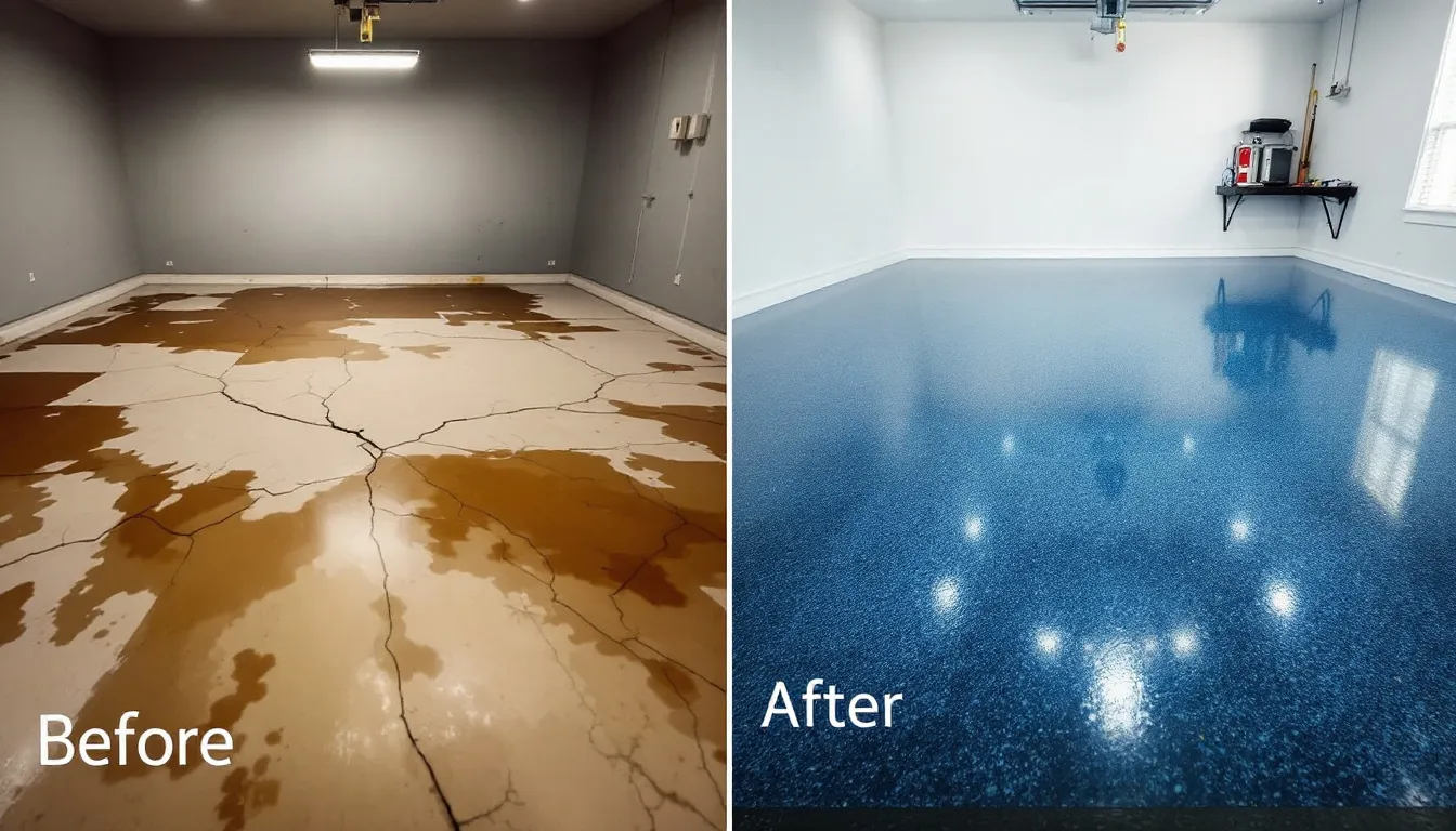 Common issues with epoxy garage floors and their solutions.