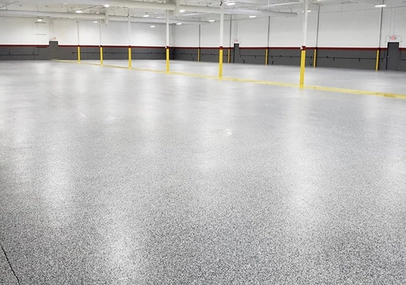 epoxied commercial garage